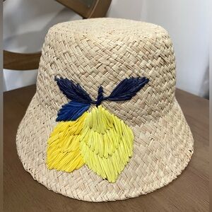 NWOT, Kate Spade Straw Bucket Hat